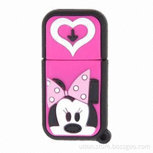 PVC New Design USB Flash Drives with 1 to 32GB Memory Capacity, Free Printing, Packaging and Sample